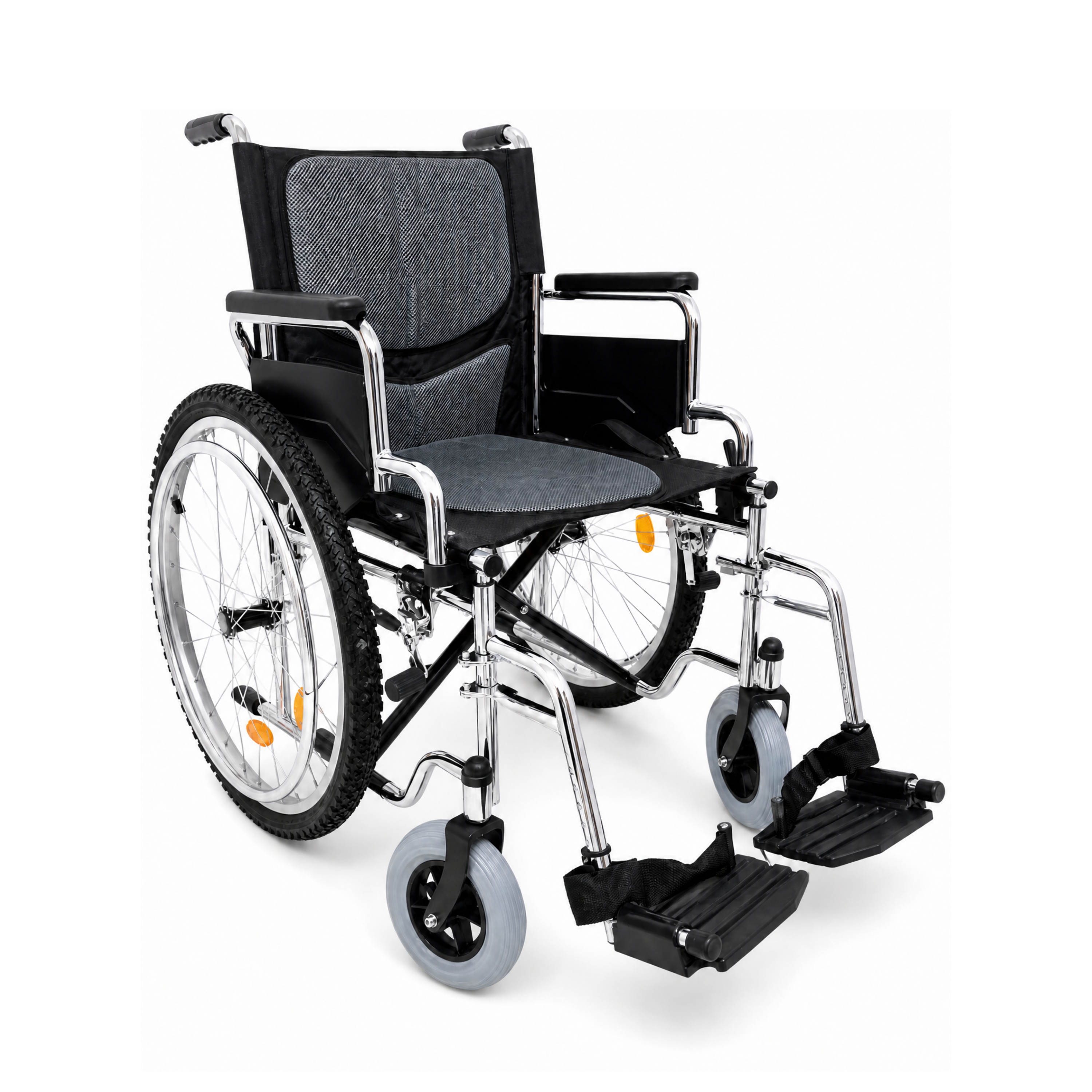 Silla De Ruedas Todo Terreno 19" Cromada